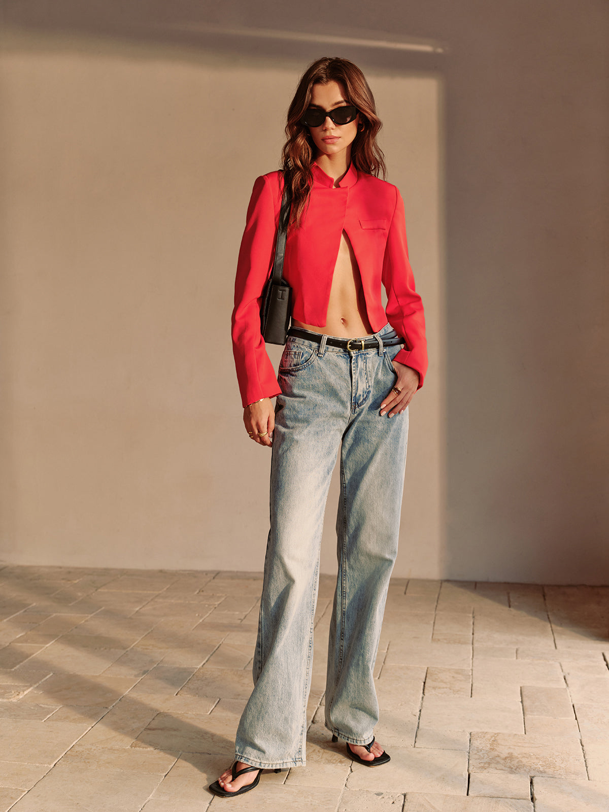 Split Crop Jacket Quvarse