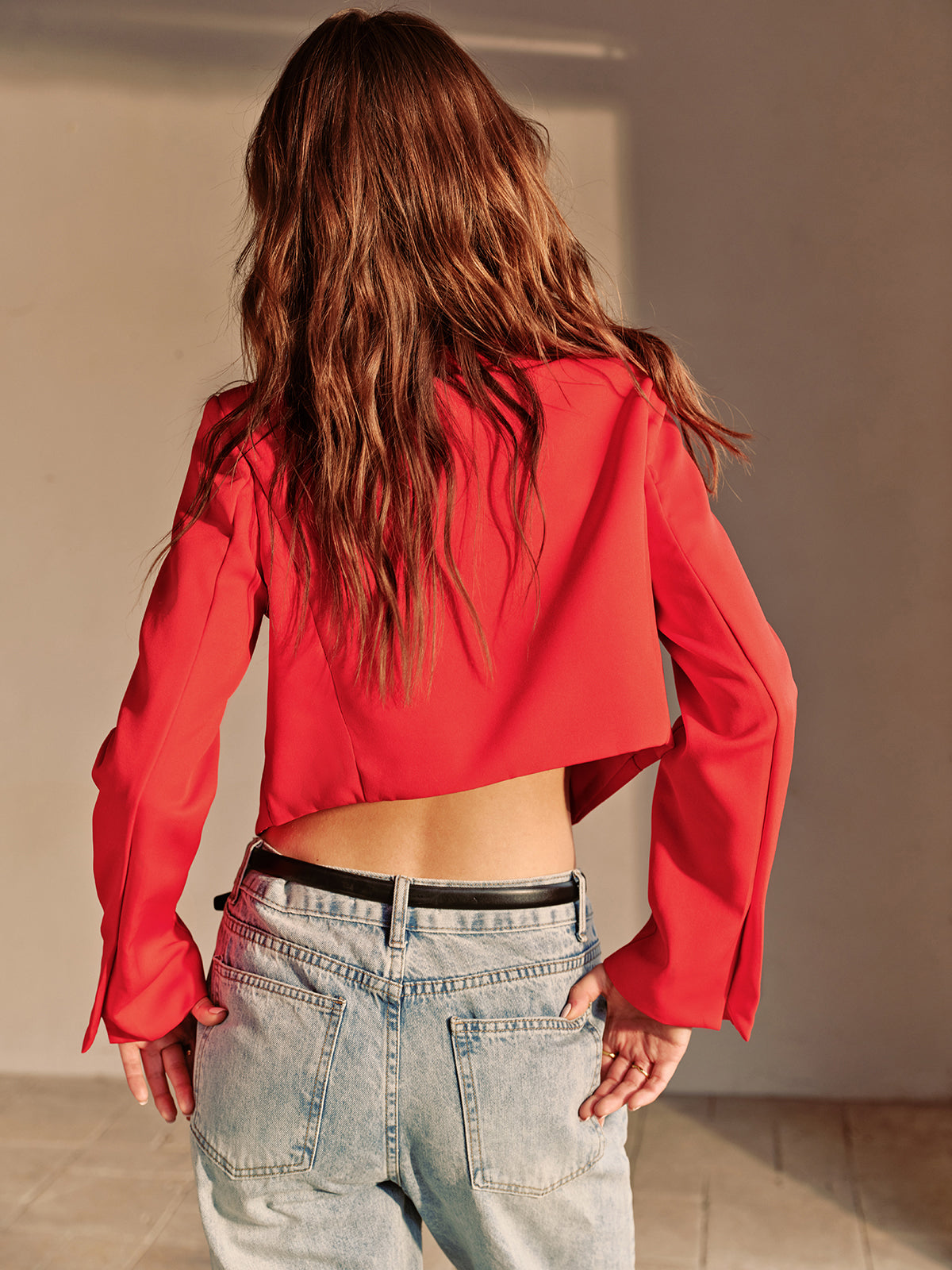Split Crop Jacket Quvarse