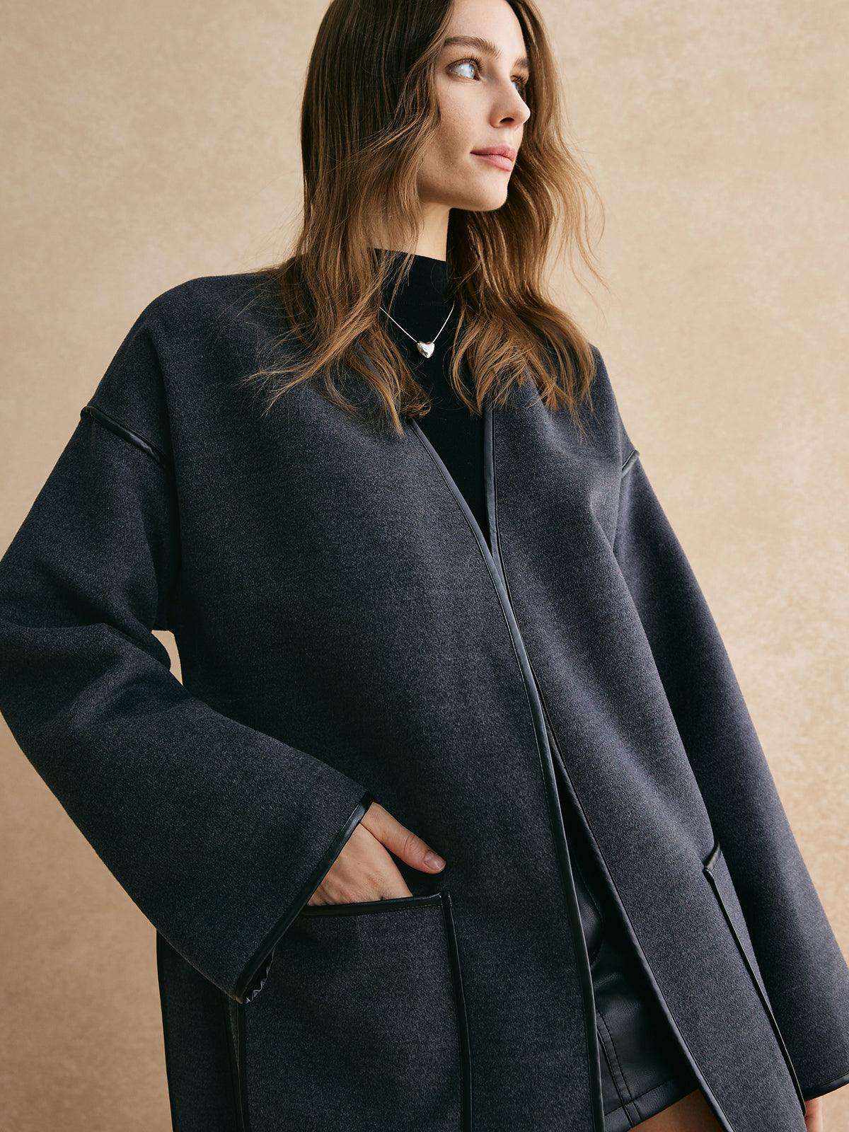 Modern Wrap Belted Ceket Siaora