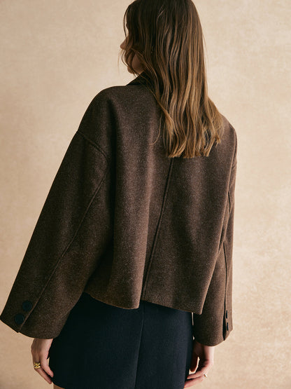Tweed Düğme Aşağı Ceket Quvarse