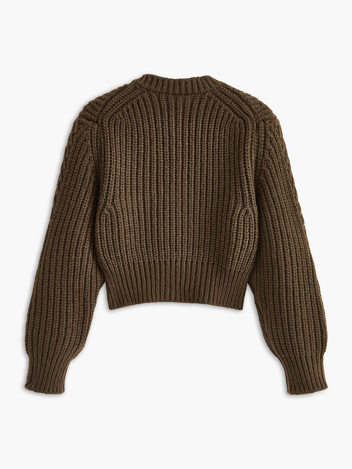 Yuvarlak Yaka Metal Detaylı Crop Hırka Siaora