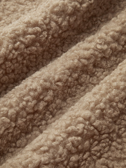 Zıt İşlemeli Kenar Detaylı Polar Ceket THESVELTECHIC