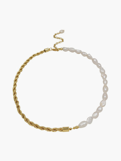 Dönme İncili Boncuklu Panel Kolye THESVELTECHIC