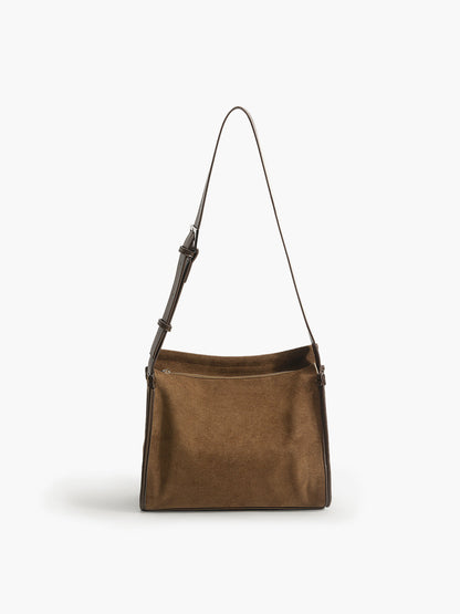 Causal Bucket Zipper Tote Bag THESVELTECHIC