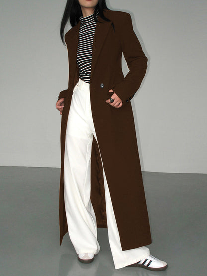 Yaka Cepli Blazer Palto Quvarse
