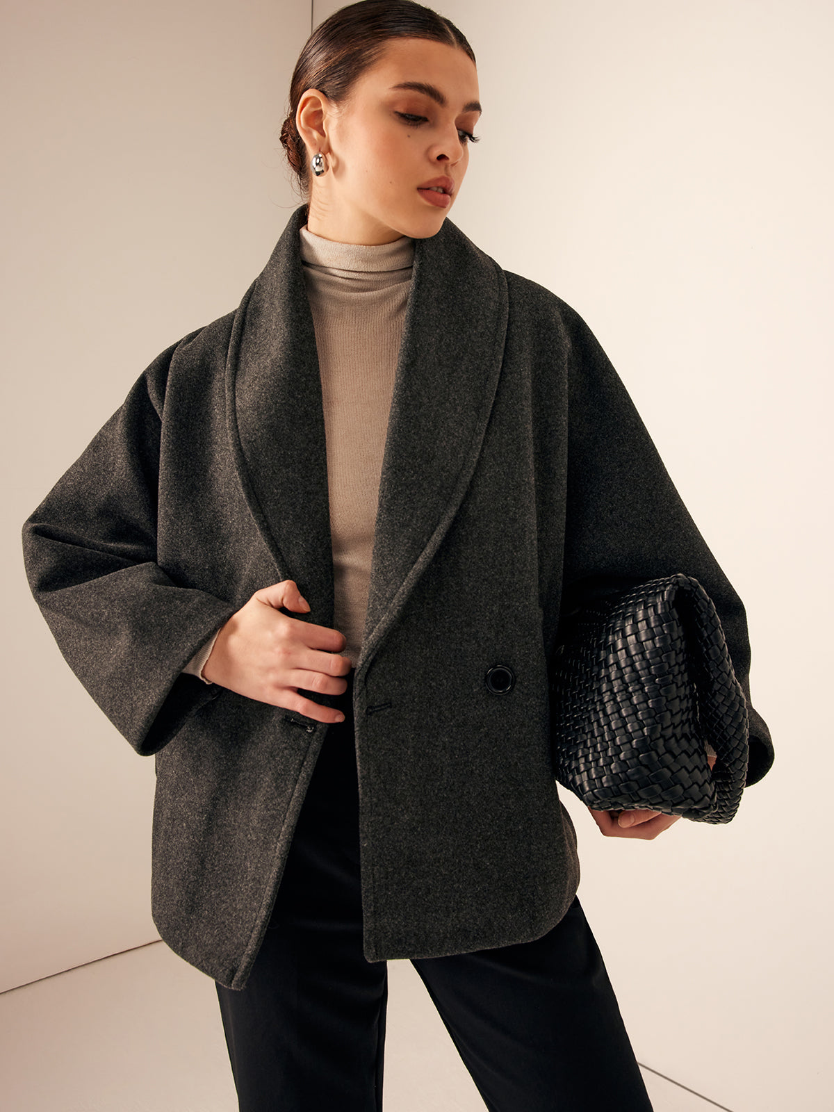 Tweed Cepli Bol Ceket Quvarse