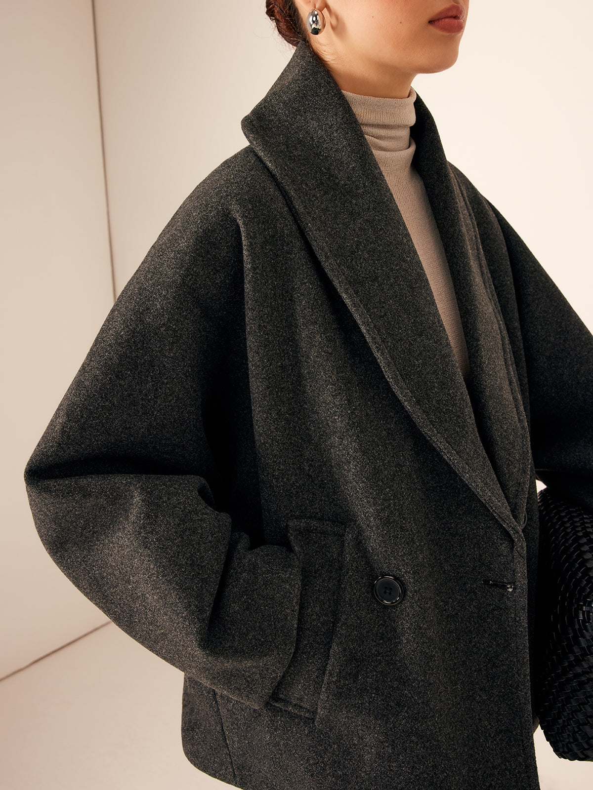 Tweed Cepli Bol Ceket Quvarse
