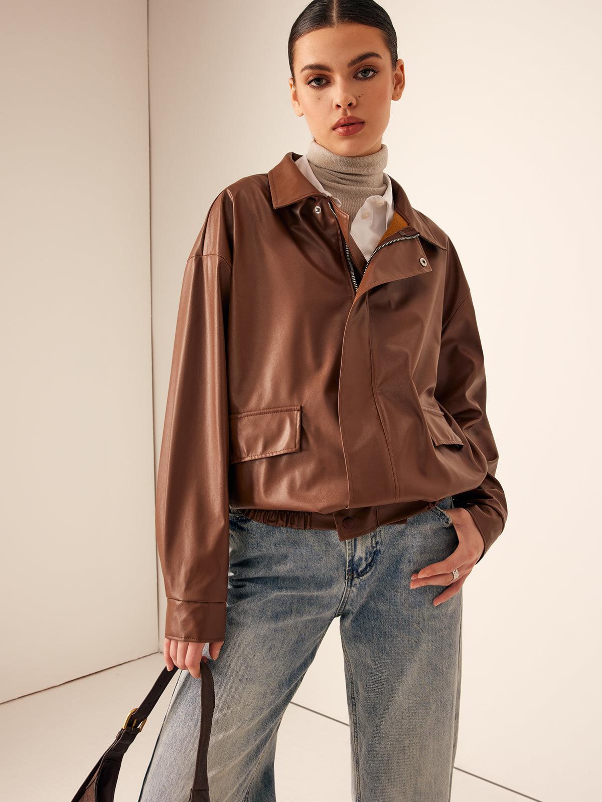 Urban Luxe Deri Ceket Siaora
