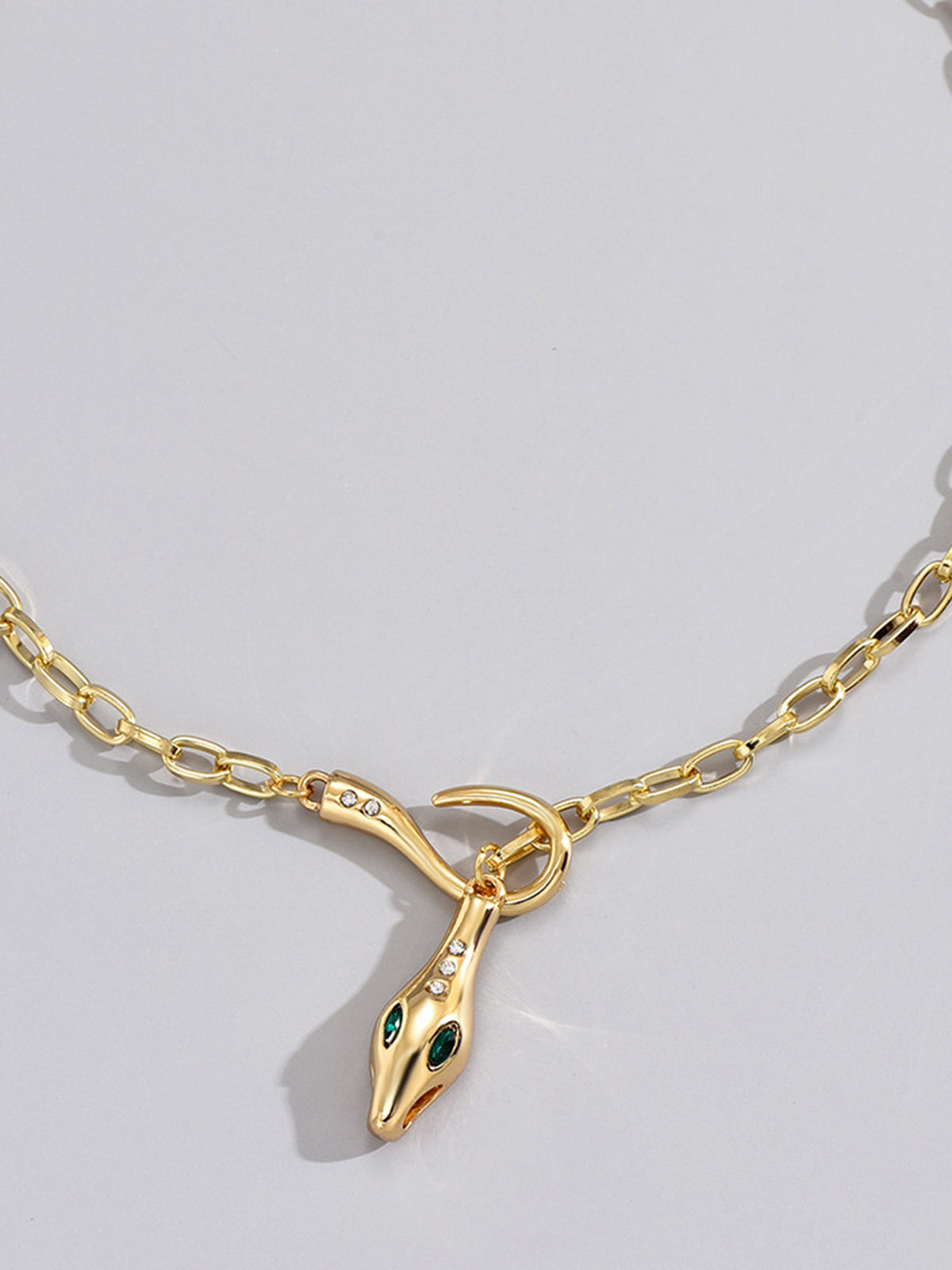 Zirkon Yılan Zincir Kolye THESVELTECHIC