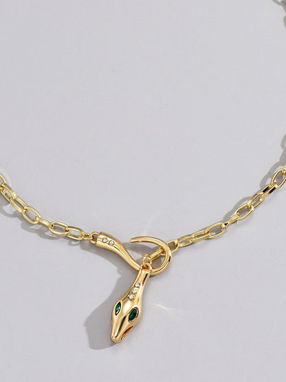 Zirkon Yılan Zincir Kolye THESVELTECHIC