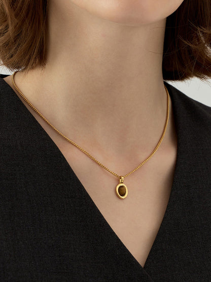 Minimalist Kaplan Gözü Kolye THESVELTECHIC