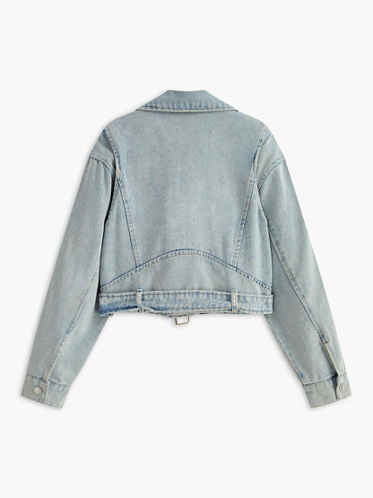 Açık Mavi Oversize Denim Ceket Siaora