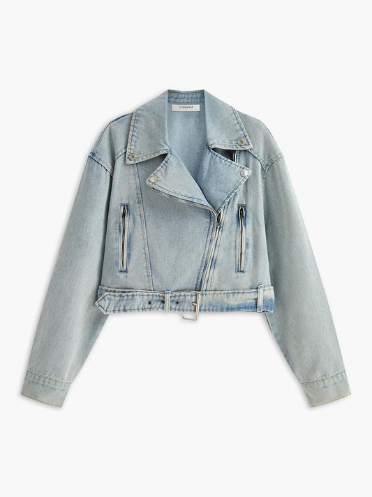 Açık Mavi Oversize Denim Ceket Siaora