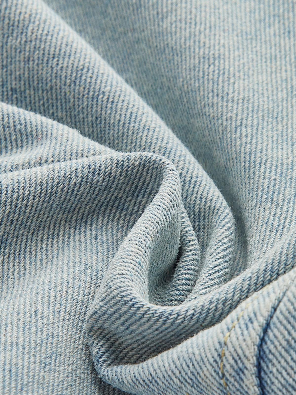 Açık Mavi Oversize Denim Ceket Siaora