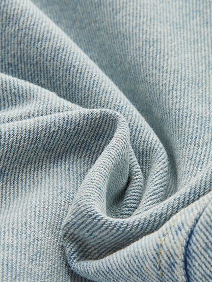Açık Mavi Oversize Denim Ceket Siaora