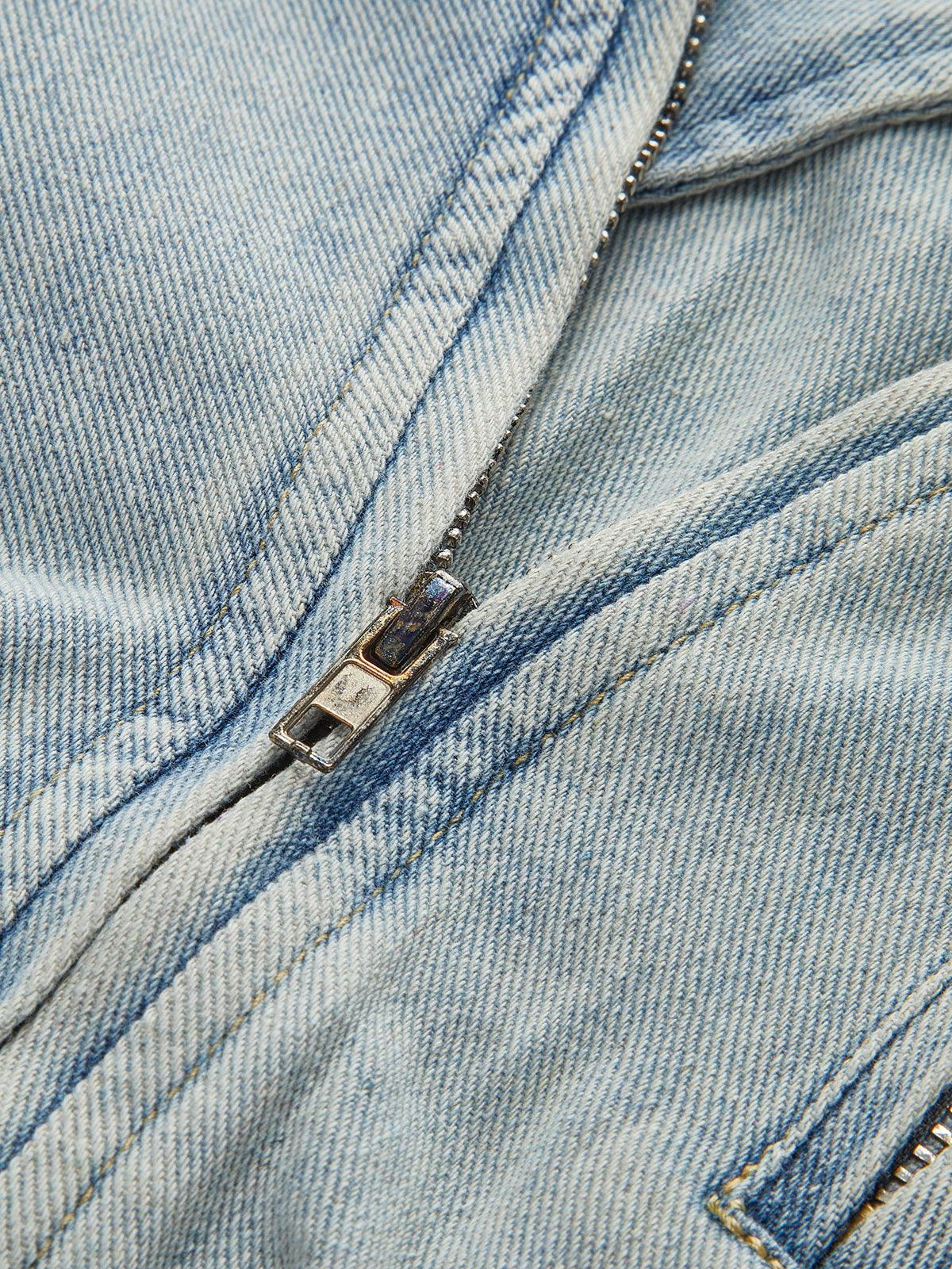 Açık Mavi Oversize Denim Ceket Siaora