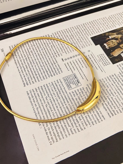 Şık O-Halka Choker Kolye THESVELTECHIC