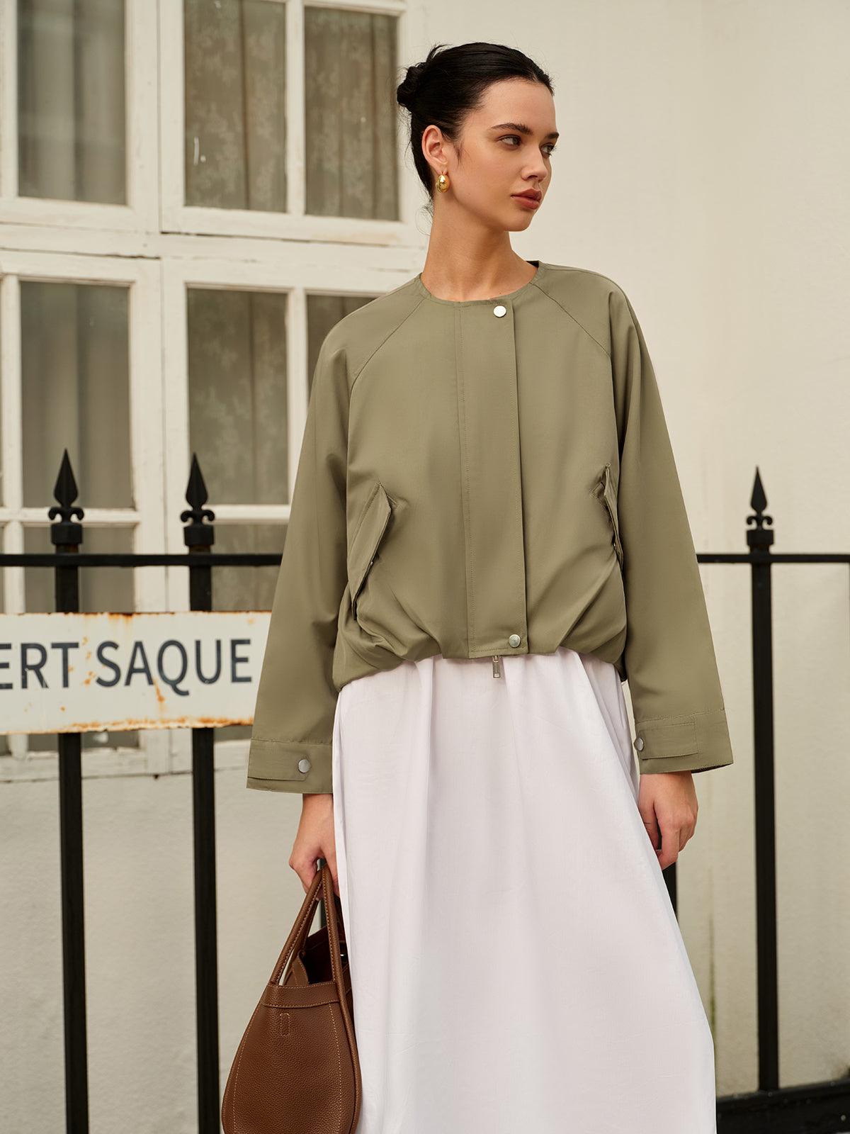 Olive Breeze Lightweight Ceket Siaora