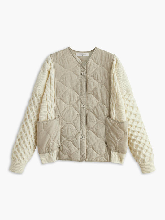 Quilted Harmony Knit Ceket Siaora