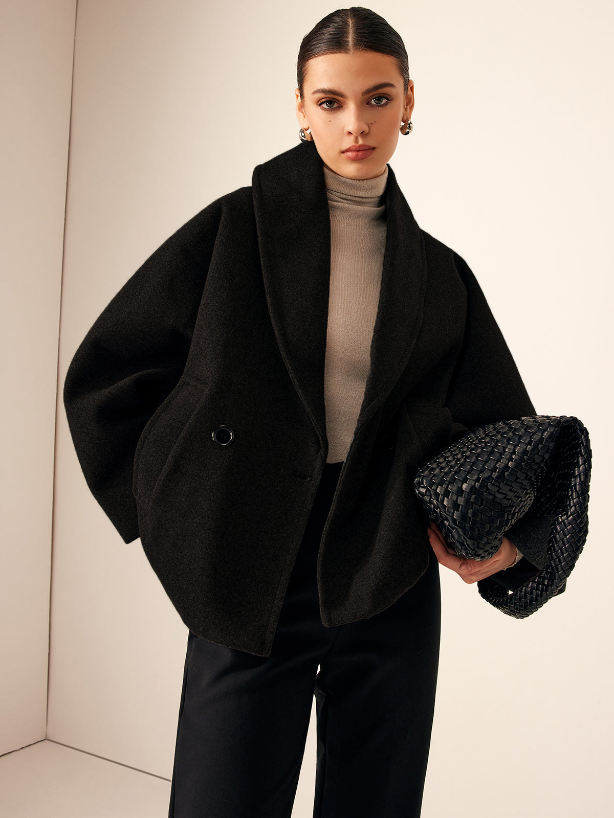 Tweed Cepli Bol Ceket Quvarse