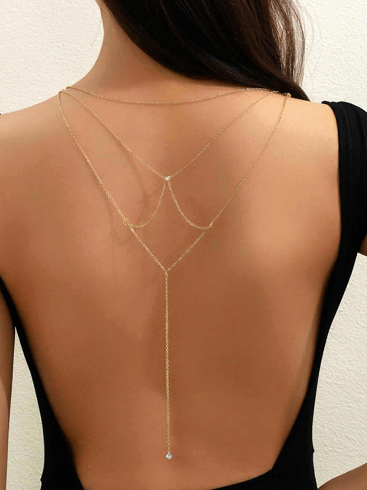 Strass Taşlı Yığınlı Tasma Kolye THESVELTECHIC