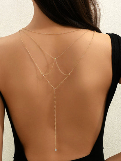 Strass Taşlı Yığınlı Tasma Kolye THESVELTECHIC