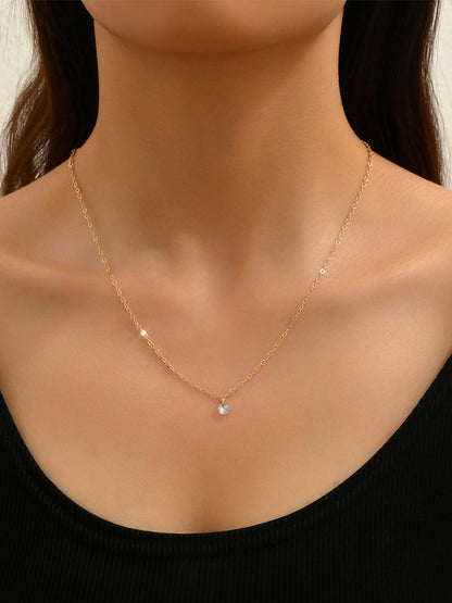 Strass Taşlı Yığınlı Tasma Kolye THESVELTECHIC