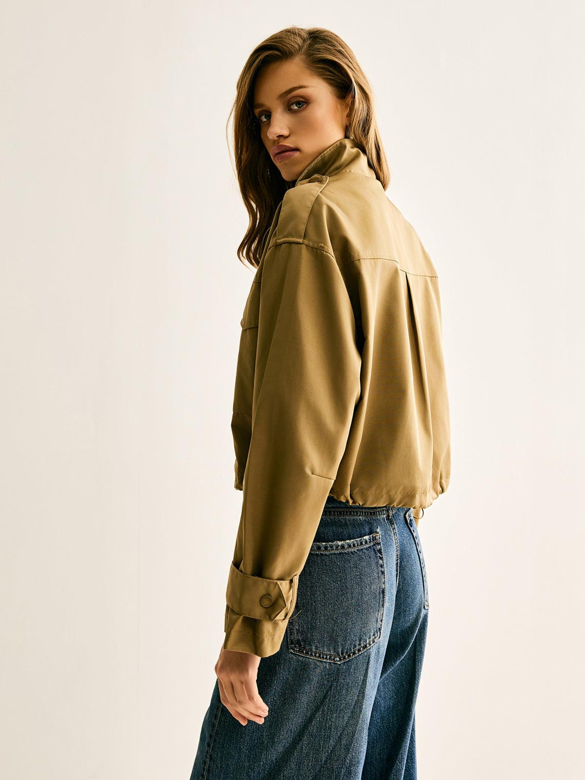 Bold Military Crop Ceket Siaora