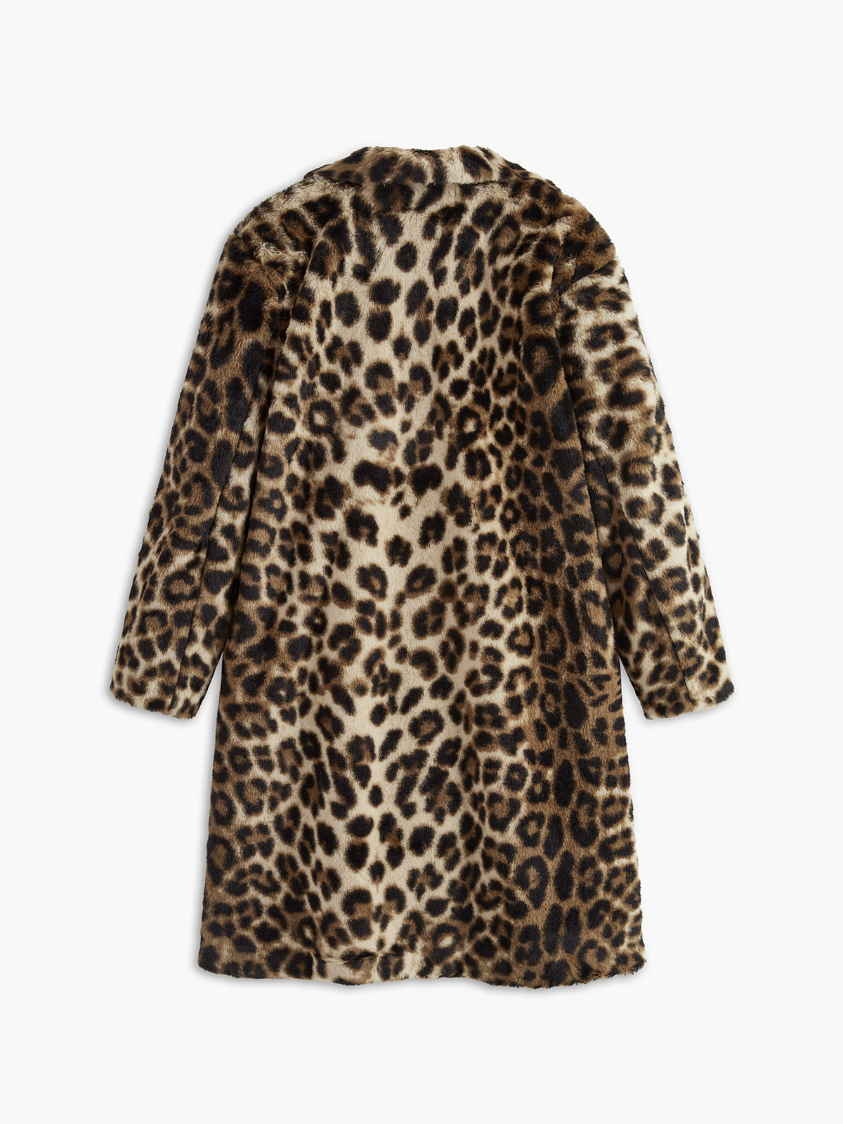 Leopard Print Oversized Faux Fur Coat Quvarse