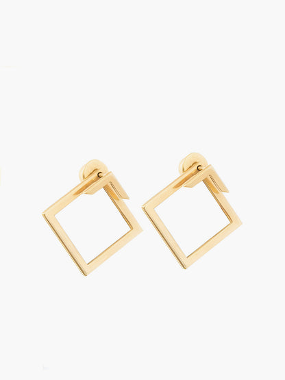 Kare Geometrik Damla Küpe THESVELTECHIC
