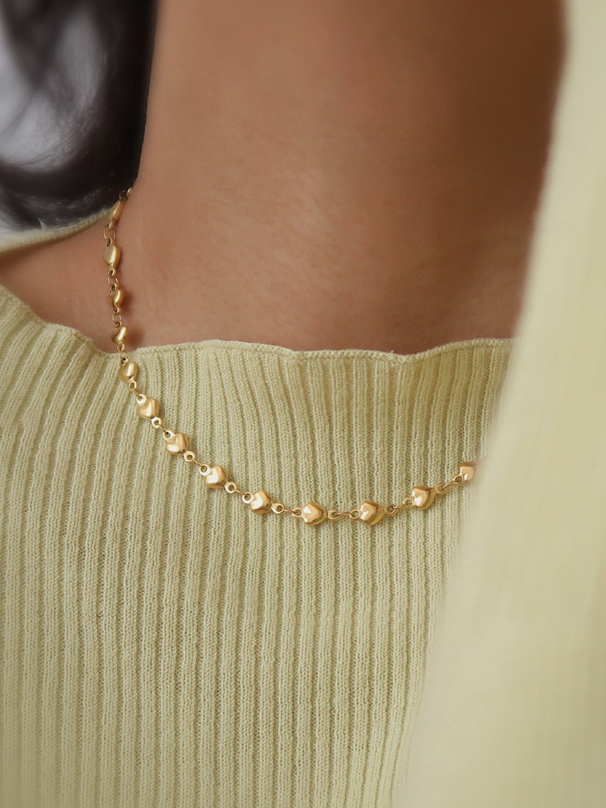 Kalp Ponpon Kolye THESVELTECHIC