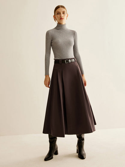 Utility Pleated Belted Skirt THESVELTECHIC