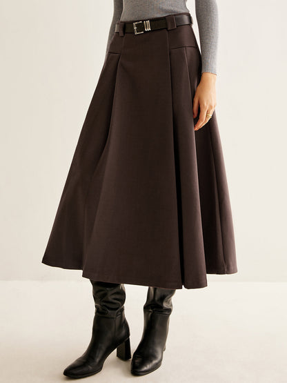 Utility Pleated Belted Skirt THESVELTECHIC
