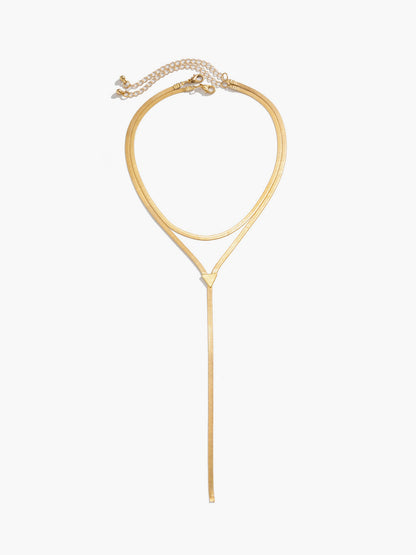 Çift Katmanlı Yılan Püskül Kolye THESVELTECHIC