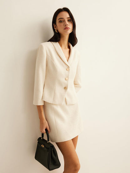 Pearl Elegance Blazer Takım Siaora