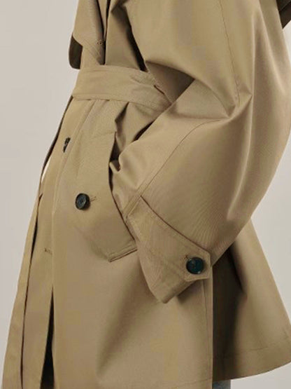 Yaka Oversize Kemerli Trençkot Quvarse