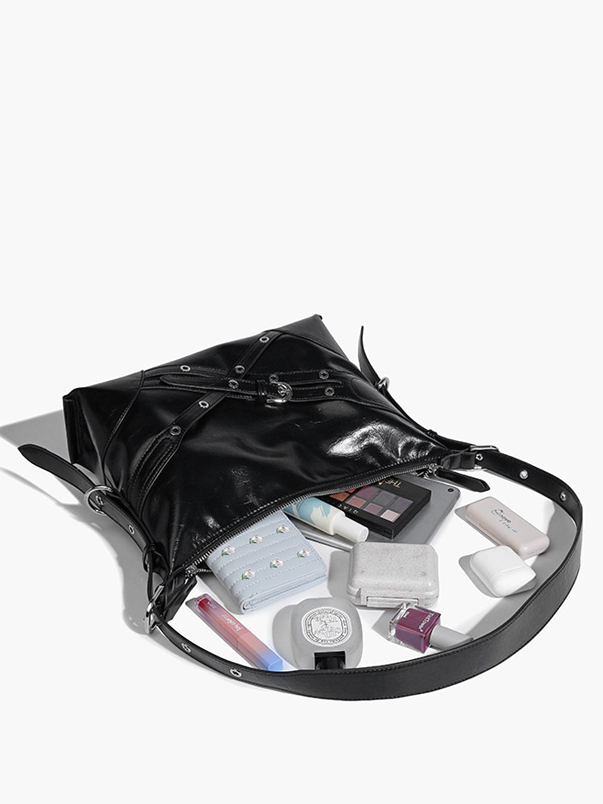 Adjustable Strap Zipper Tote Bag THESVELTECHIC