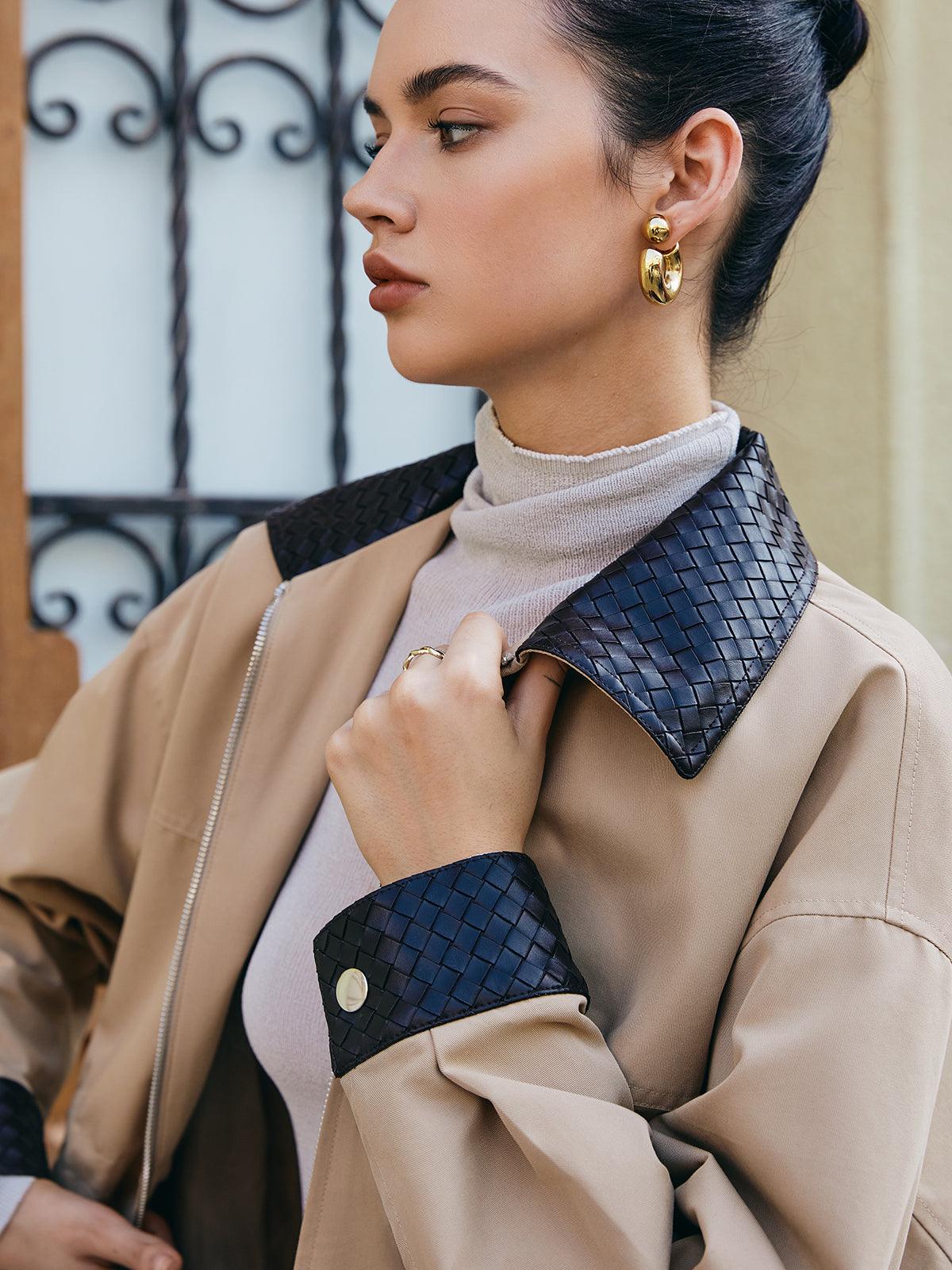 Urban Luxe Kontrast Detaylı Ceket Siaora
