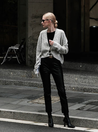 Düğmeli Slouchy Hırka Siaora