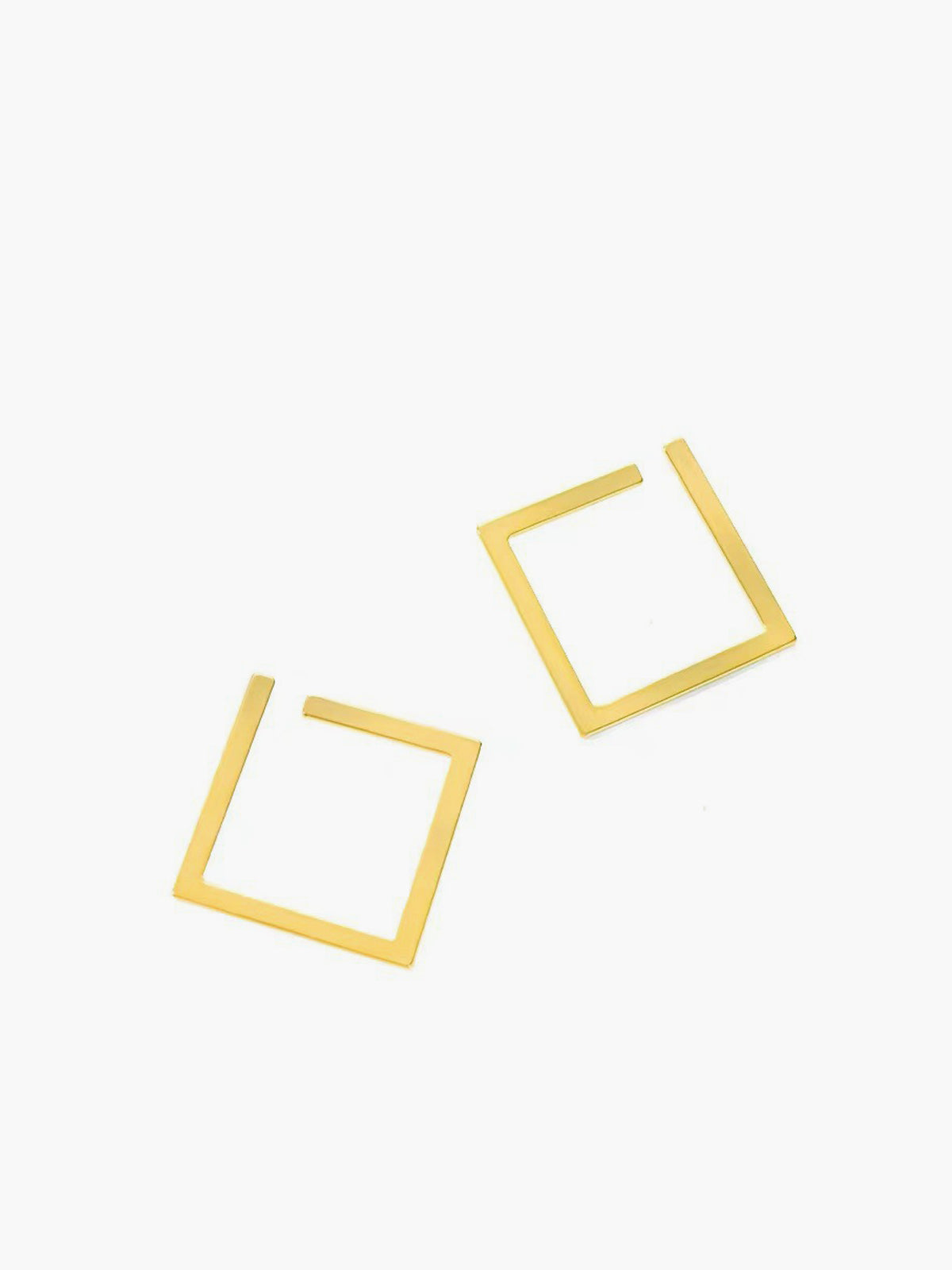 Minimalist Kare Damla Küpeler THESVELTECHIC
