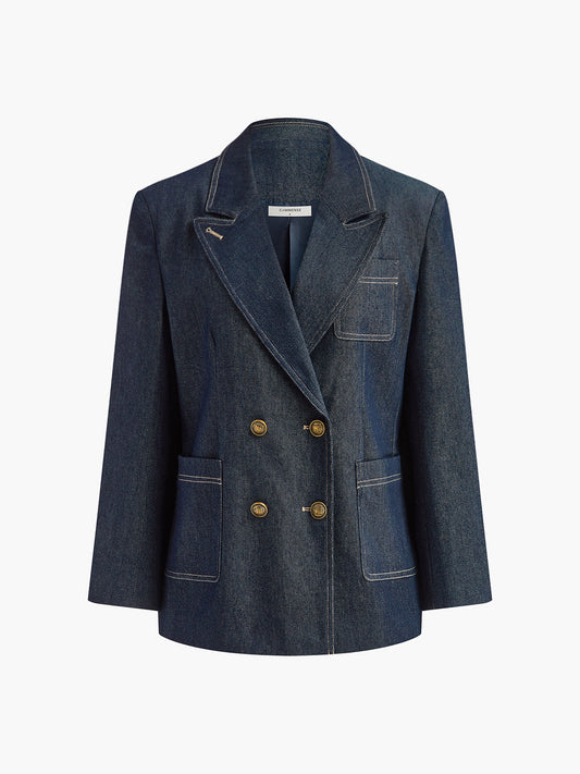 Pamuk Yaka Denim Ceket Quvarse