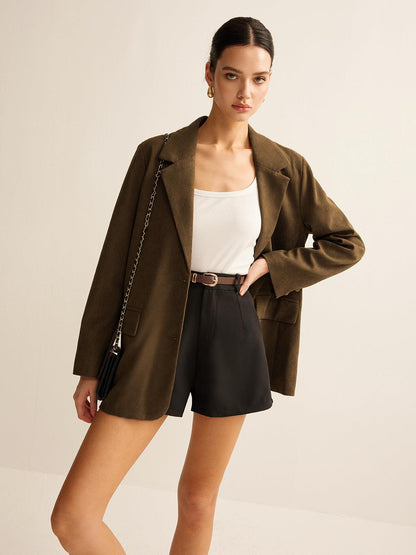 Earth Tone Blazer Ceket Siaora
