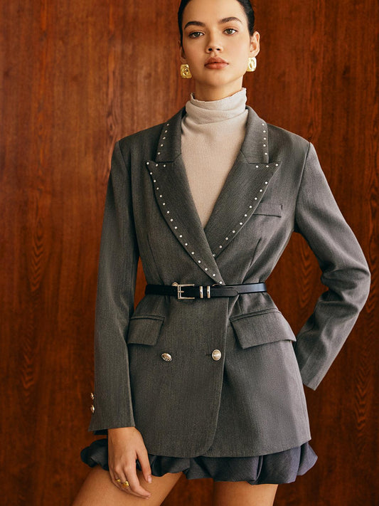 Riveted Classic Blazer Ceket Siaora