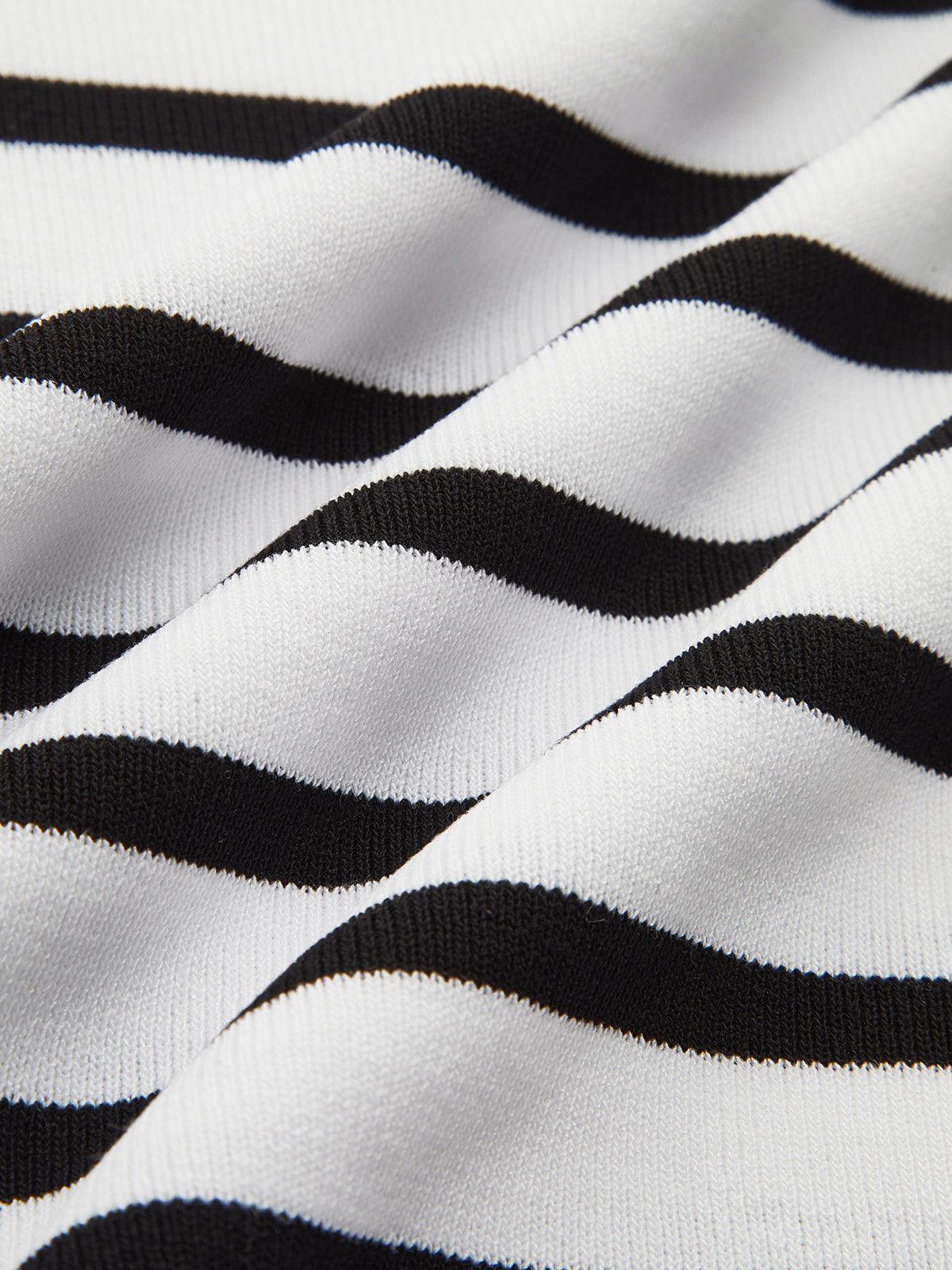 Elena Çizgili Crop Bluz Siaora