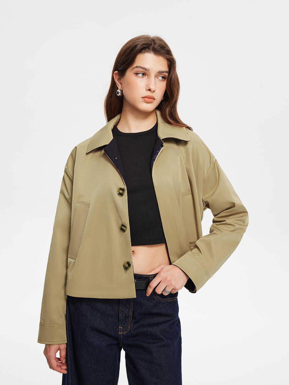 Urban Elegance Crop Ceket Siaora