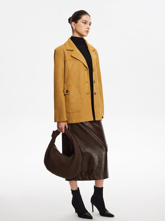 Amber Glow Blazer Ceket Siaora