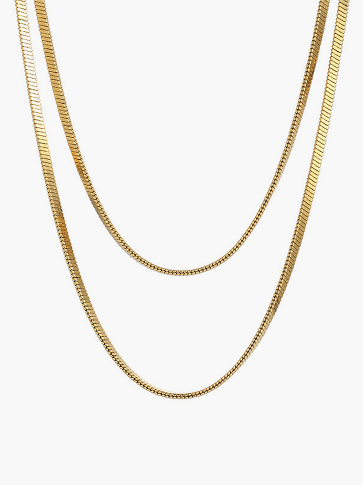 Yılan Zincir Katmanlı Kolye THESVELTECHIC