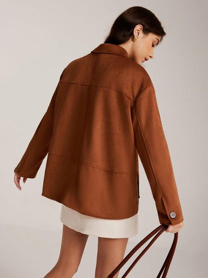 Rustic Charm Oversize Ceket Siaora