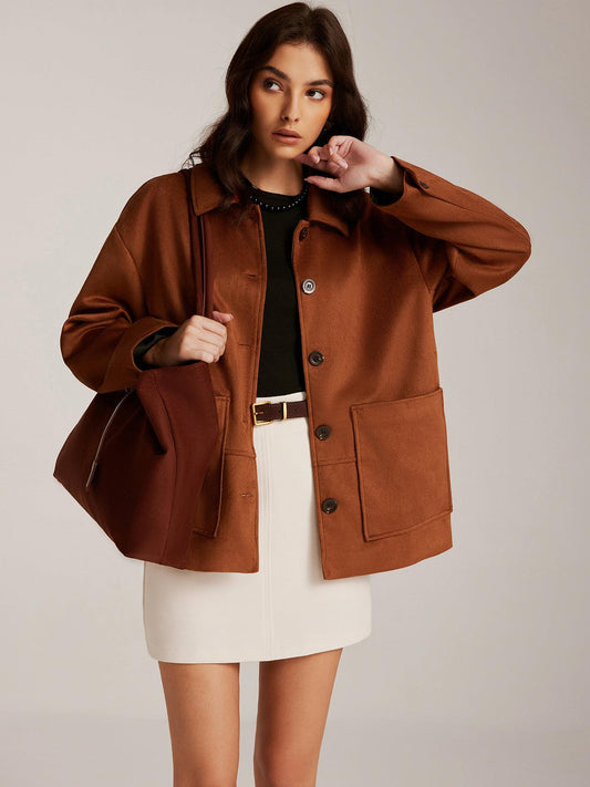 Rustic Charm Oversize Ceket Siaora