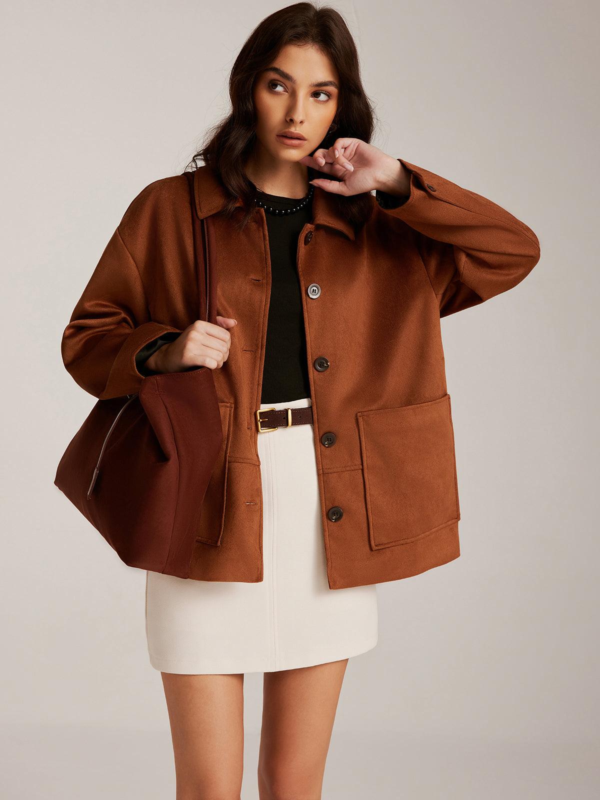 Rustic Charm Oversize Ceket Siaora